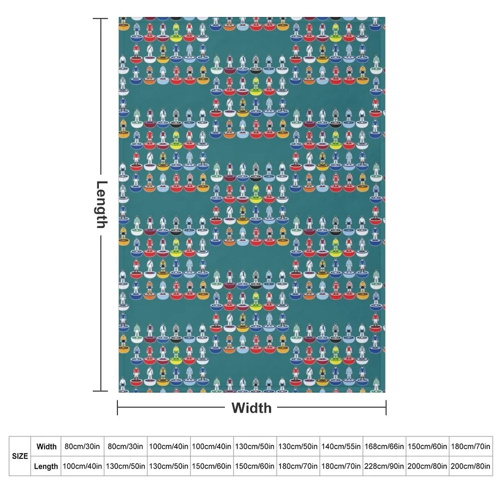 Subbuteo Teams Throw Blanket funny gift Soft Big Thin Blankets