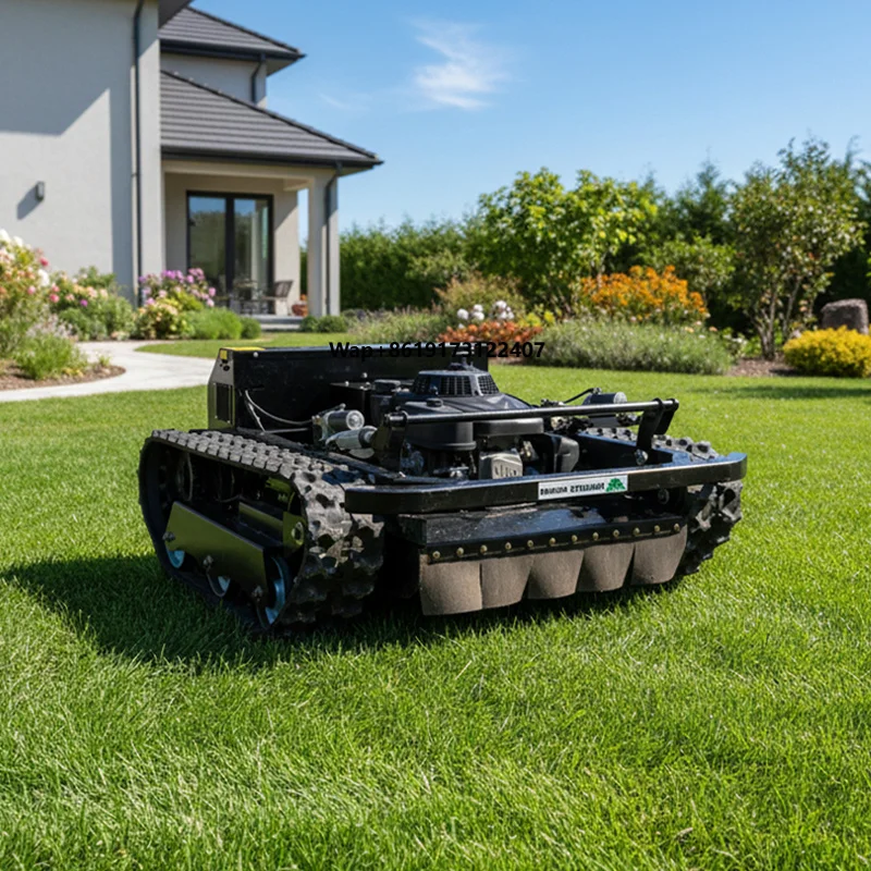 CE EPA Engine All Terrain Grass Cutting Machine Agriculture Rubber Tracks Remote Control Robot Lawn Mower