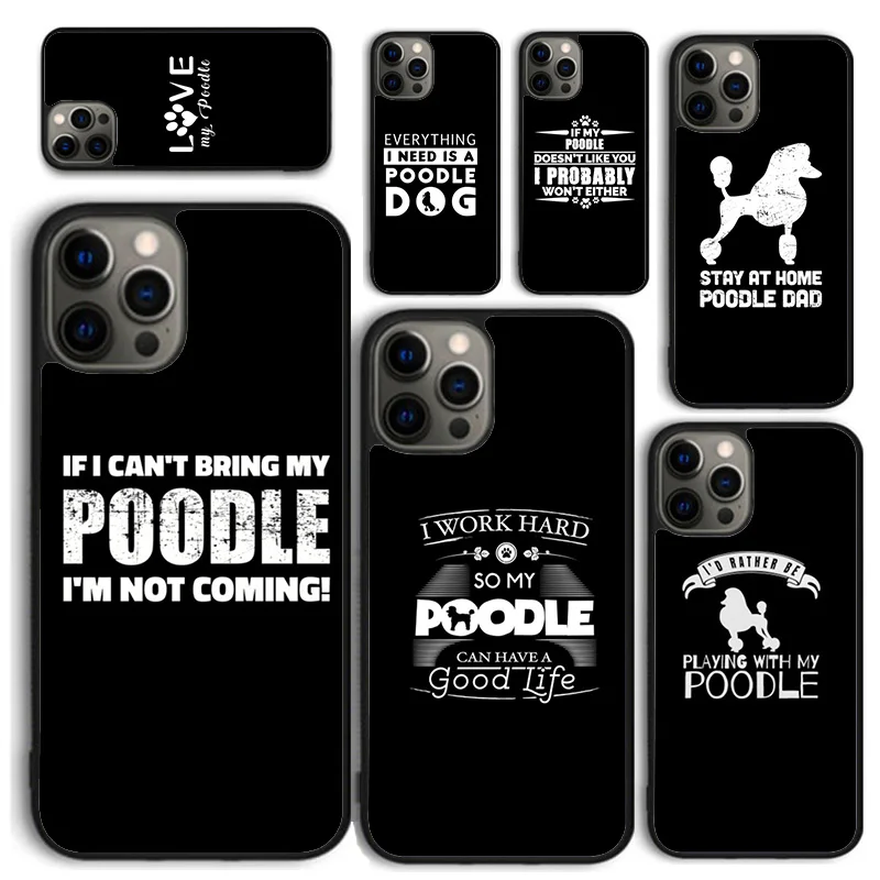أفضل أن ألعب مع حافظة هاتف Poodle الخاصة بي لهاتف iPhone 17 Air 16 PRO MAX 15 14 PLUS 11 12 13 غطاء خلفي