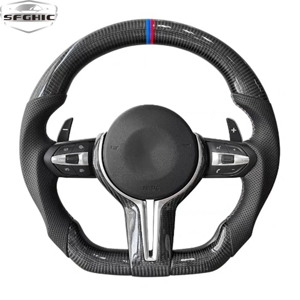 Led Carbon Fiber Steering Wheel For BMW M Series F80 F82 F10 F06 F12 F13 F15 F16 F20 F22 F30 F31 F32 F33 F36 M2 M3 M4 M5 M6