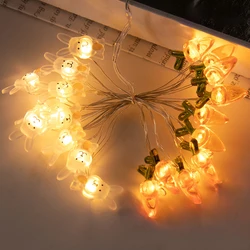 2m Easter String Lights Rabbit Carrot Easter Egg shape LED Fairy Light Garland Happy Easter Party Home Decoration 2025 Kids Gift