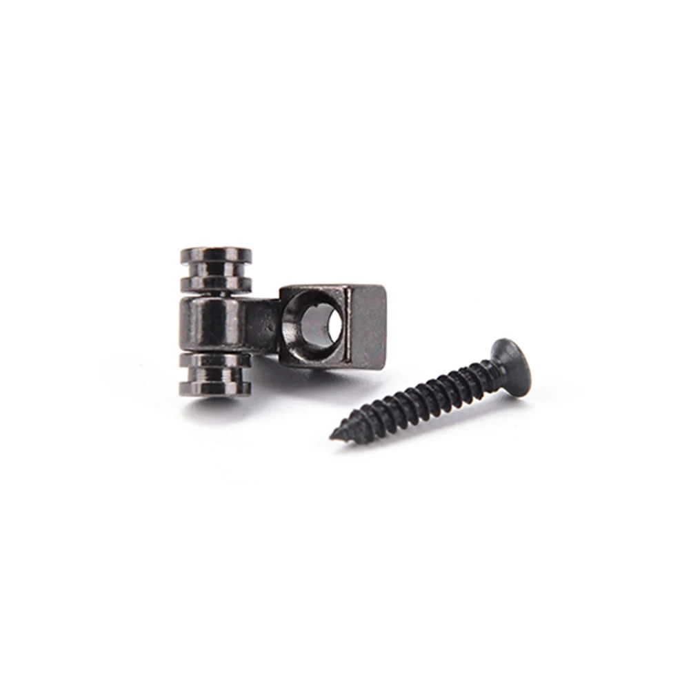 2Pcs Roller String Retainers Mounting Tree Guide For Electric Guitar Silver