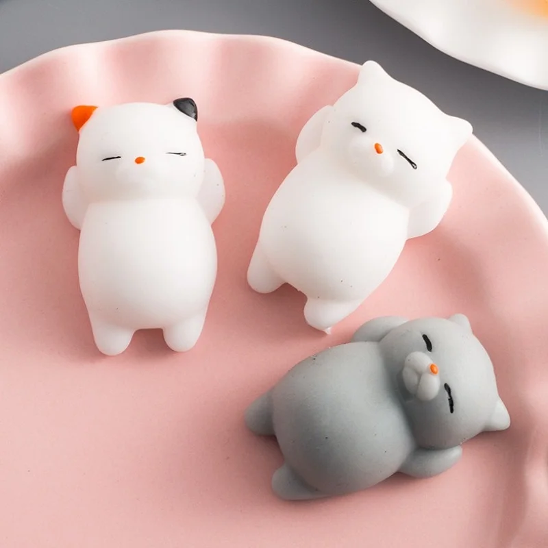 Mini Squeeze Stretchy Toy Squishy Cat Cute Kawaii Animal Healing Stress Fidget Vent Toys Funny Antistress Gift Christmas Prese