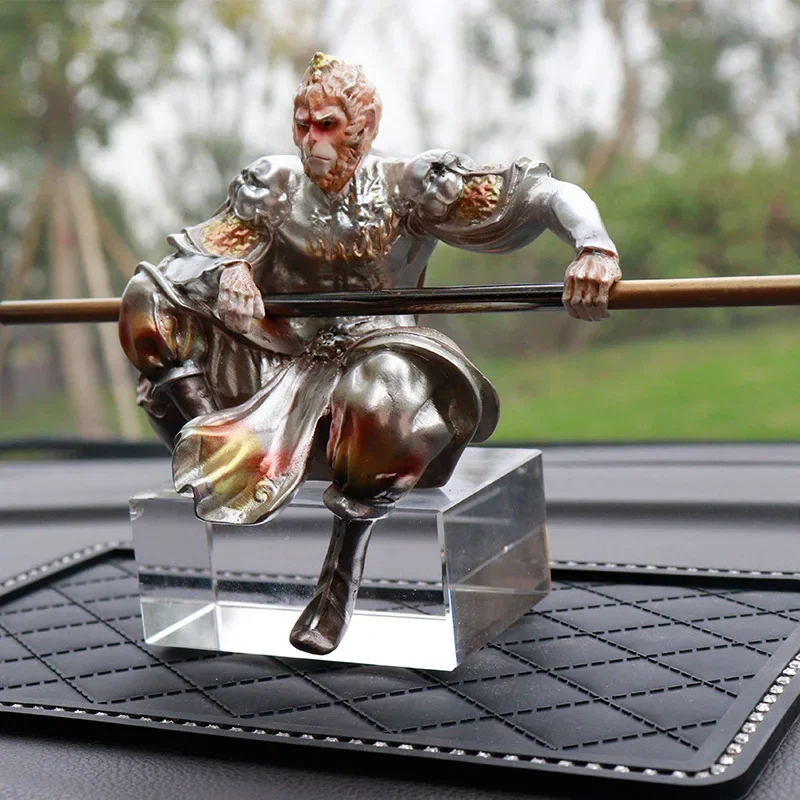 Black Myth Wukong Anime Game Monkey King Image Fiberglass Opening Gift Ideas Car Living Room Entrance Desk Home Decor Decoration