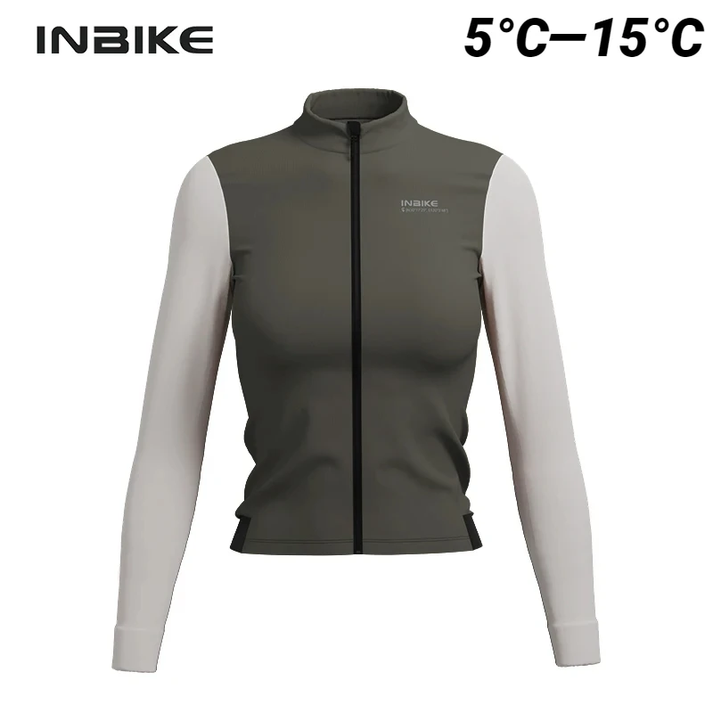 

Inbike Women's Cycling Jacket Autumn Winter Fleece Long Sleeve Jersey Thermal Windproof Cycling Bike Jacket Clothing