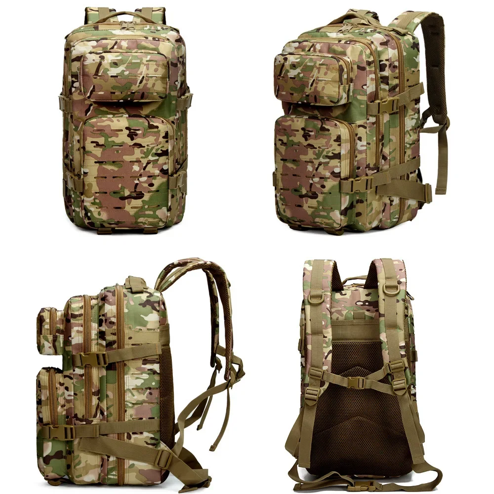 Outdoor Mountaineering Bag Men\'s Tactical Backpack Attack Bag Military Fan Backpack Camouflage Backpack