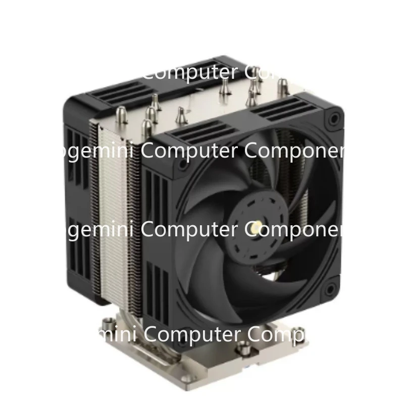 Sever CPU Cooler for LGA 3647 Narrow Type 4U Radiator 5 Heat Pipes 300W Heat Sink Double Side Blow Cooling Fan LGA3647-R95