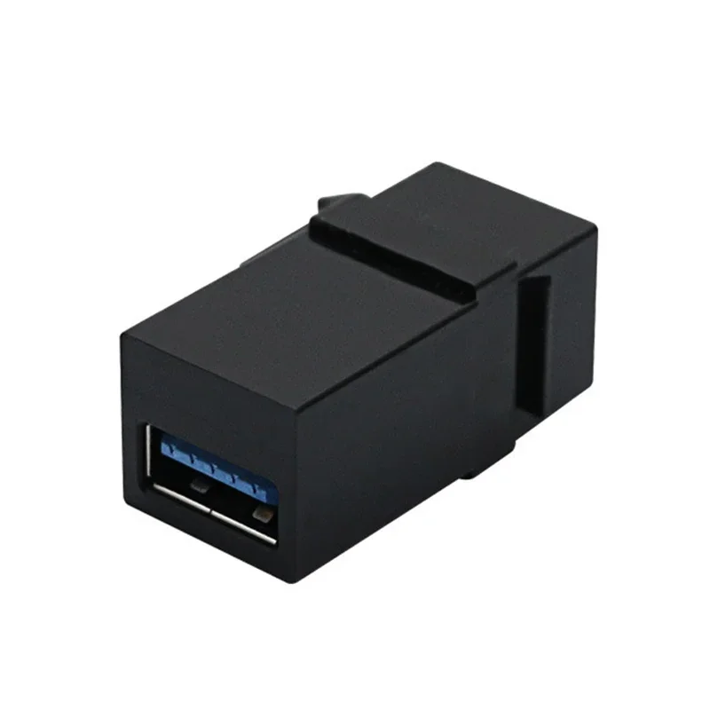 1PCS USB3.0 Keystone Jack Inserts Female to Female Connector for Wall Plate Outlet Panel with USB Port Snap-in Connector Socke