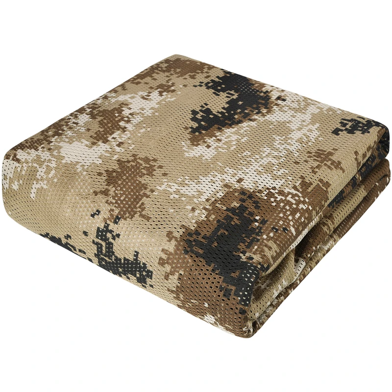 Welead 75D Camo Burlap Thin Hole Camouflage Net Hunting Jungle Mesh Fabric Hide Garden Shade Outdoor Awning Car Covers