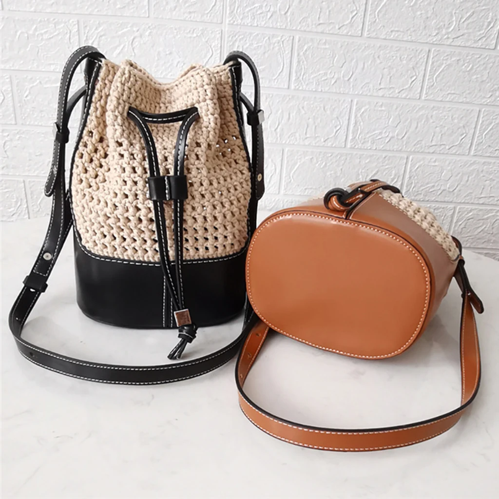 DIY Leather Crochet Bag Bottom Base for Shoulder Buckle Bag Making Accessories