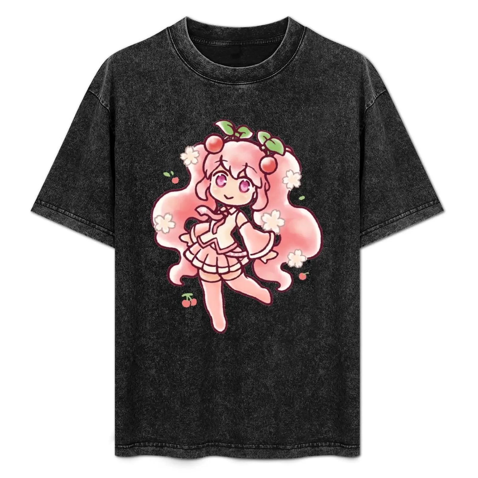 Sakura Miku T-Shirt blue archive rapper graphic tees quick drying men workout shirt