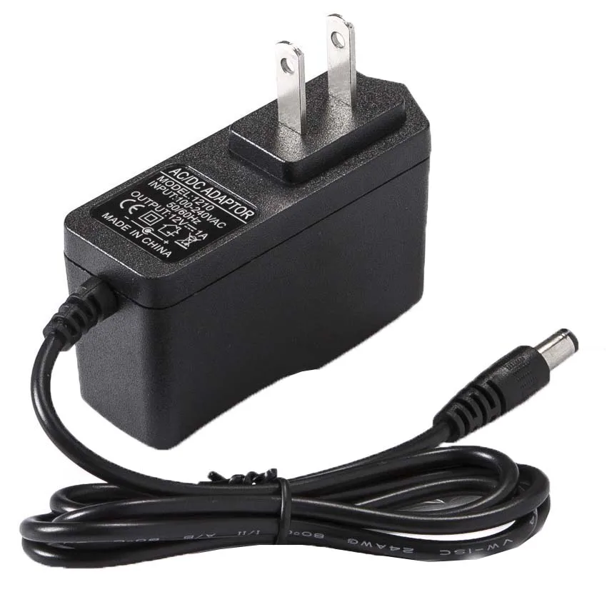 Americano 5v6v7v7.5v9v12v 0.6a 1a 1.5a 2a eua ac adaptador de interruptor de alimentação monitor led tira dc adaptador de alimentação carregador 5.5*2.1mm 2.5mm