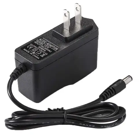 American 0.0.6a 1A 1.5A 2A US AC Power Switch Adapter Monitor Led Strip DC Power Adapter Charger 5.5*2.1mm 2.5mm