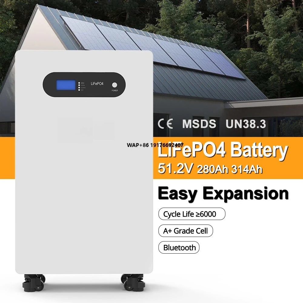 Cost for Solar Panels and Battery 51.2V 280ah 314AH Solar Battery Lifepo4 Solar Panel and Battery Pack