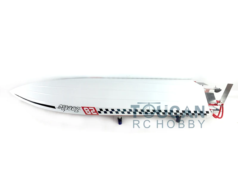 G30H 30CC Red Fiber Glass 70KM/H Gasoline Racing Toucan ARTR Remote Control Boat W/ Radio System Toucan Model THZH0053-SMT8