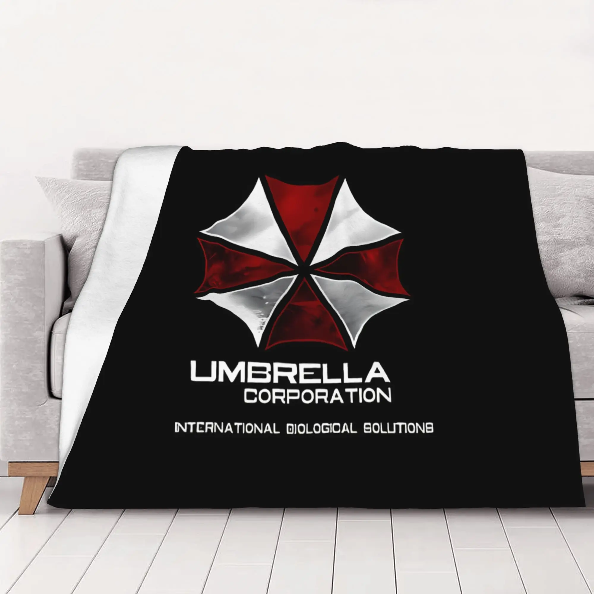 1PC Umbrella Corp Resident Evil home room decorations Winter Blankets for Adults Bedding Home Interior Sofa Knee
