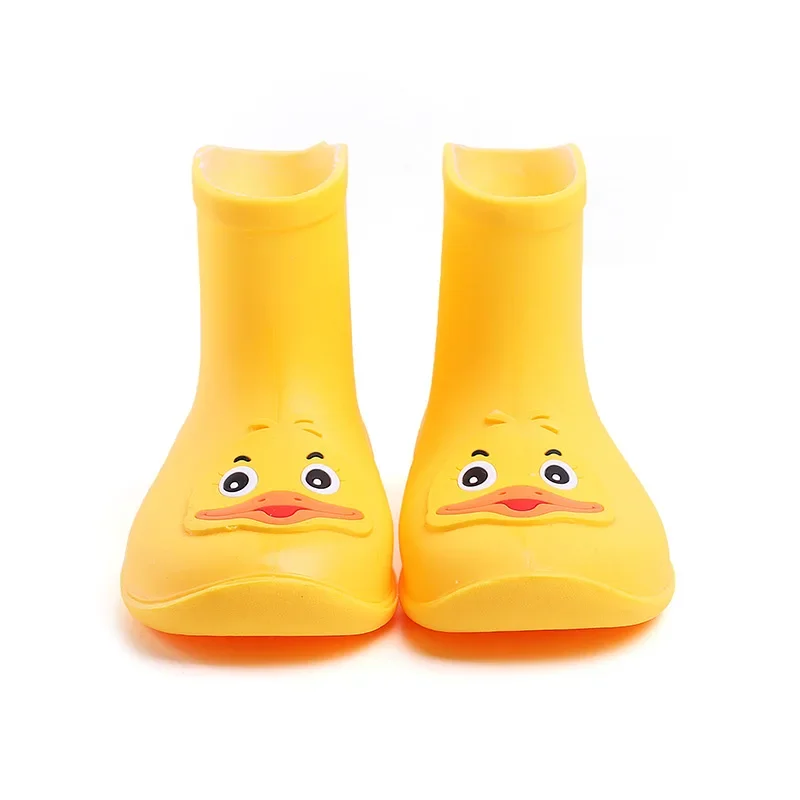 레인부츠 Children Rain Boots Boys Waterproof Non-slip Kids Water Shoes Cute Cartoon Baby Rubber Boots PVC Soft Non-slip Girl\'s Boot