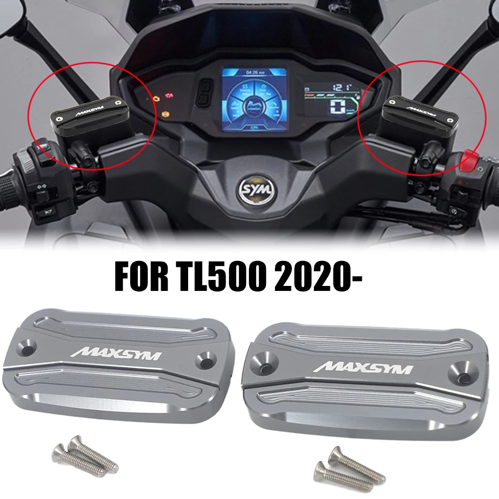 

Motorcycle Accessories Front Brake Clutch Fluid Reservoir Cap Cover Kit For SYM MAXSYM TL 500 TL500 2020