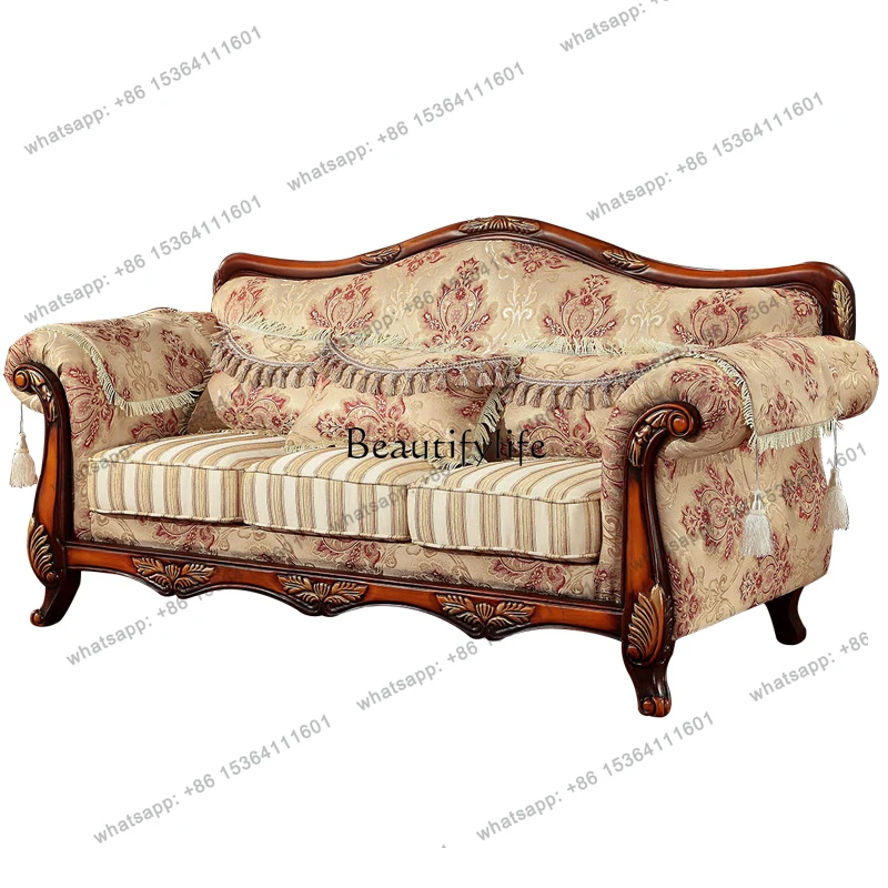12Modern Simple European Fabric Sofa Single Double Small Apartment Bedroom Chaise Longue