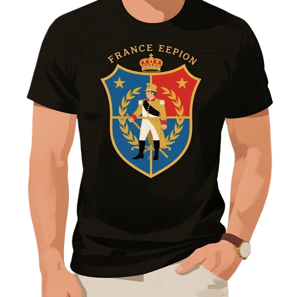 

Greater Arms of The First French Empire Napolean T-Shirt 100% Cotton O-Neck Short Sleeve Summer Casual Mens T-shirt Streetwear
