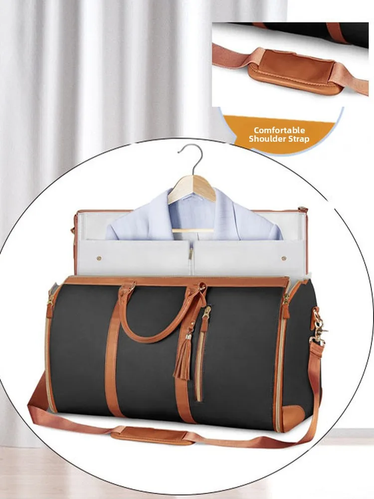 

Portable Busin Suit Bag Women's Travel Bag Handheld Foldable Lage Storage Bag Faionable Polyester Travel Bag