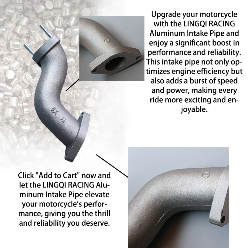 LINGQI سباق أجزاء سبائك الألومنيوم المكربن مشعب السحب الأنابيب X5FA ل ATV الترابية دراجة الطرق غير الممهدة الذهاب كارت الدراجات النارية العالمية #3