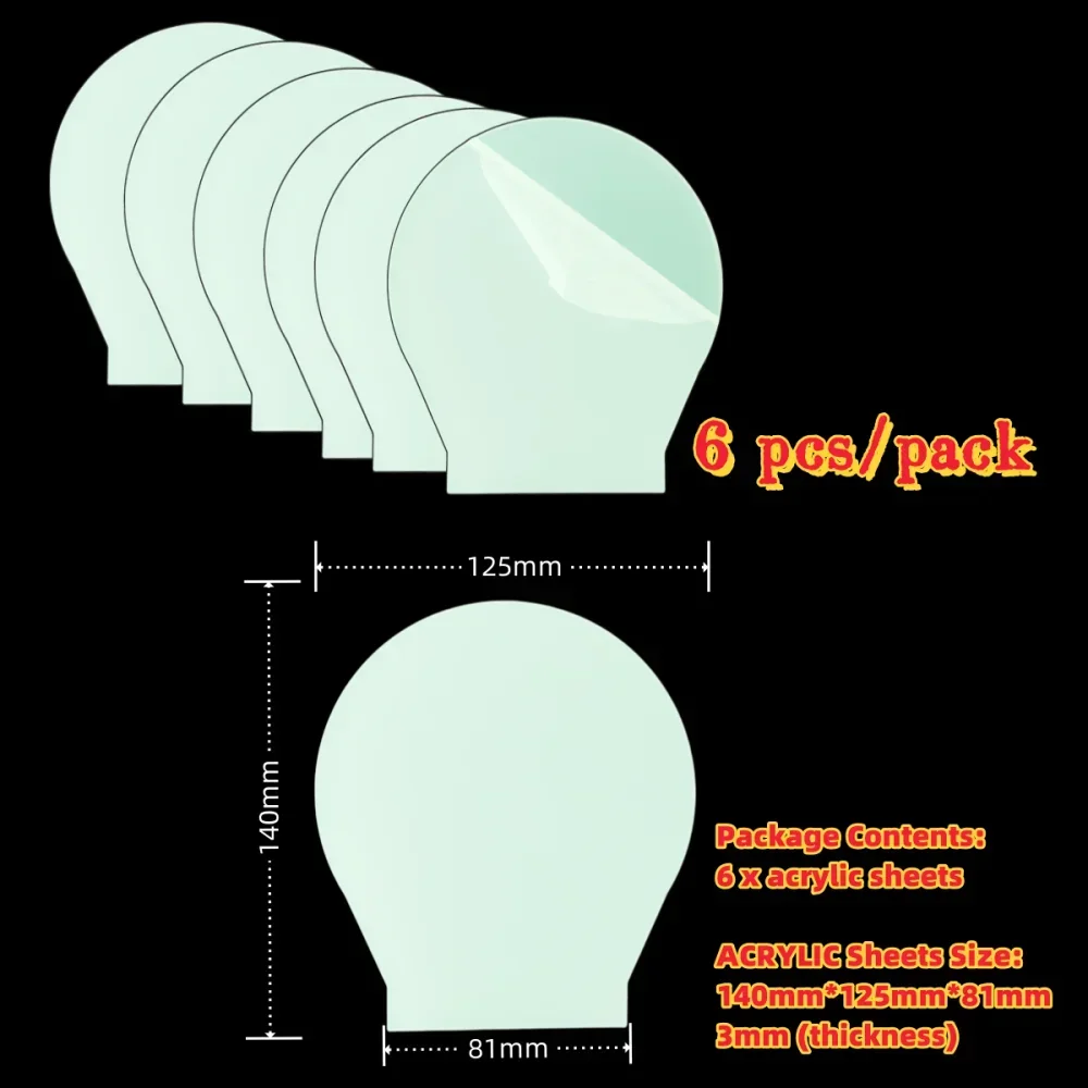 6/12 Stuks 3D Lampvoet Led Nachtlampje Diy Helder Acryl Lakens Rgb Kleur Touch Kinderlampen Slaapkamer decor Kerstcadeau Speelgoed