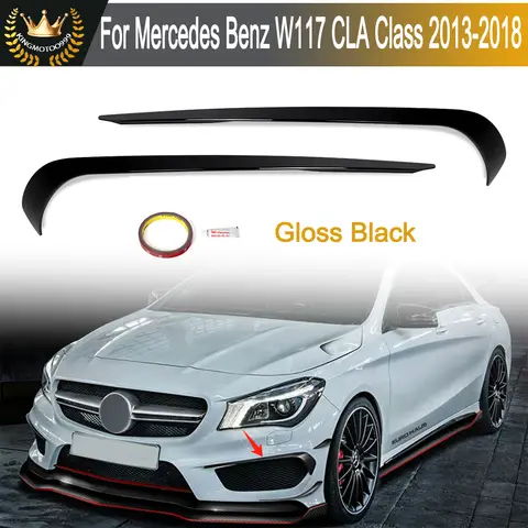 메르세데스-벤츠 W117 CLA180 CLA200 CLA250 안개등 아이브로우 트림용 프론트 범퍼 안개등 에어 벤트 트림 (2013 2014 2015 2016-18)