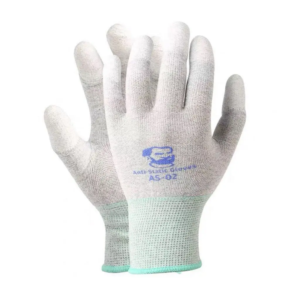 

Перчатки из углеродного волокна с полиуретановым покрытием, дышащие, нескользящие, антистатические, цвета случайные, эластичные