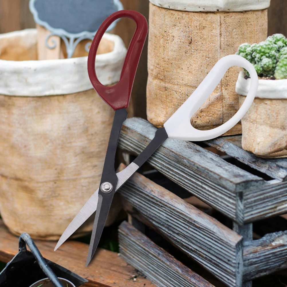 Stainless Steel Non Skid Handle Ergonomic Pruning Shears Durable Gardening Tool Flower Shear Planting Trimmer Labor Saving