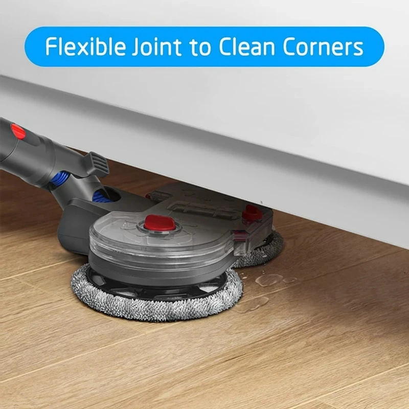 다이슨 V12 슬림 및 V10 슬림 진공 청소기용 전기 바닥 걸레 헤드, 저수지 청소 걸레 천 부품 부착