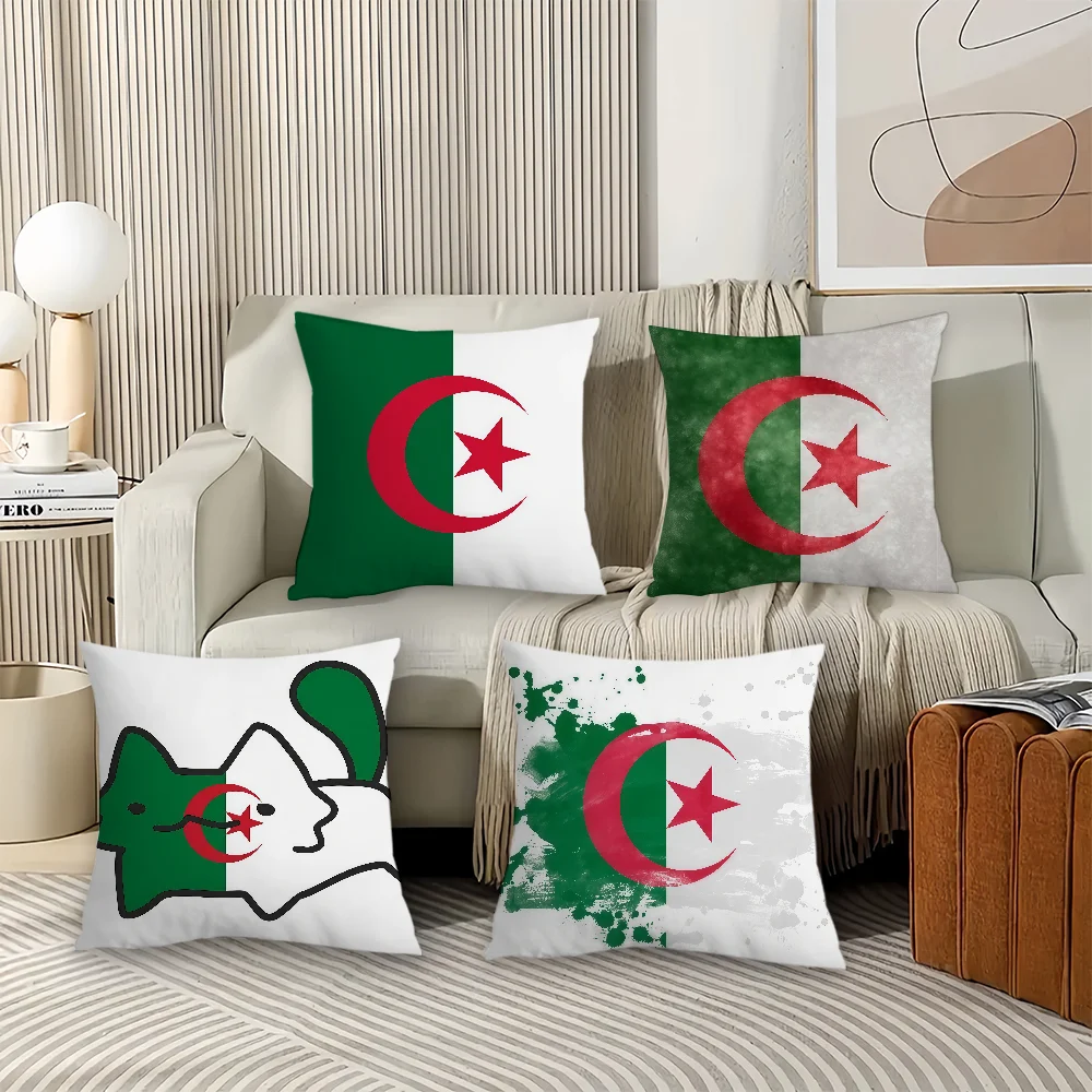 Nation A-Algeria flag cushion cover Office Cushions Suitable For Sofa Car Bedroom Decorative Cushion Cover