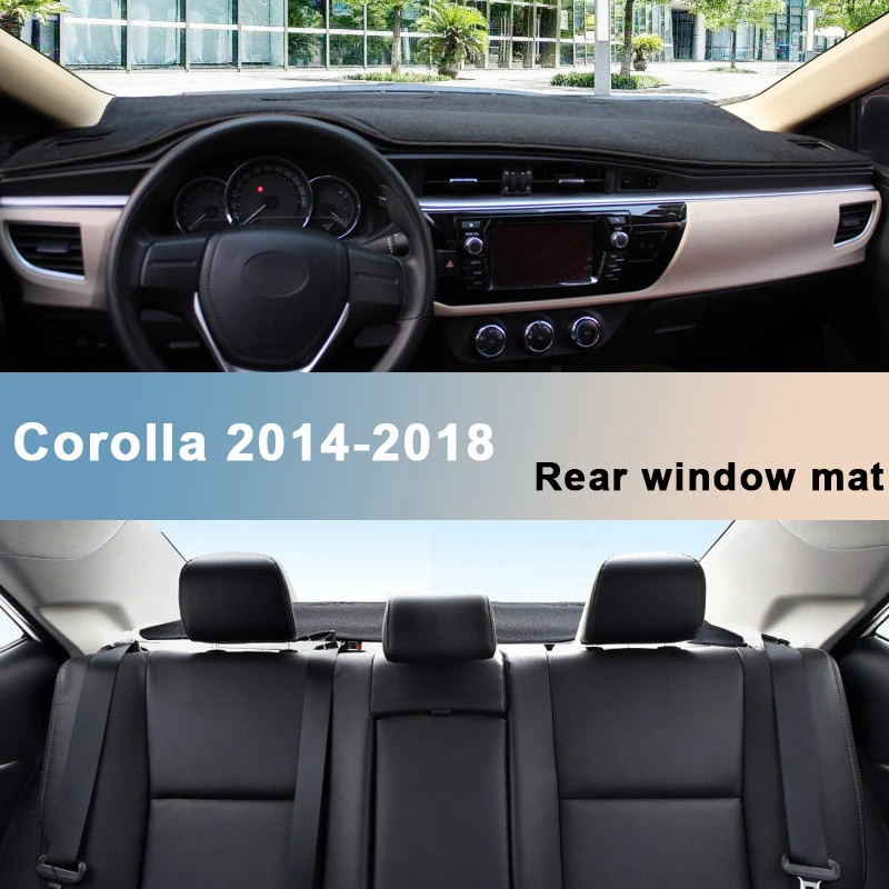 For Toyota Corolla 2007-2012 2013 2014 2015 2016 2017 2018 LHD Car Dashboard Cover Avoid light Pads Anti-UV Mats Accessories