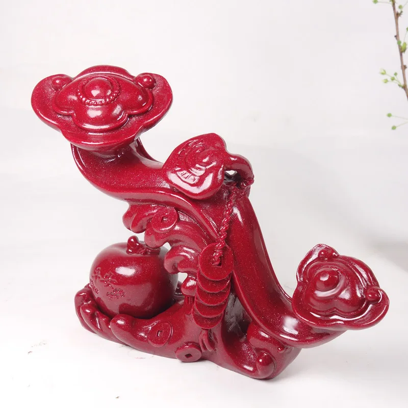 Vermilion Sand Zhaocai Zhenzhai Ping An Ruyi Decoration Large Feng Shui Desktop Decoration