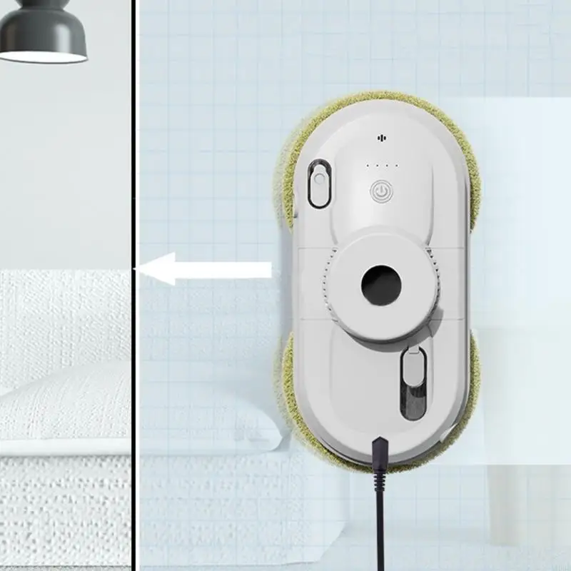 U0DE Window Cleaning Robot Automatic Window Cleaner with Double Water Sprays for Window Glass 3200Pa Suction Remote Control