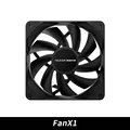 1PCS Fan Black