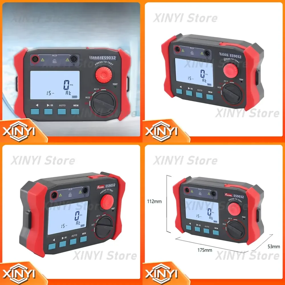 Digital Leakage Switch Tester for Circuit Breaker Testing Cable Leakage Detection Line for Electrical Safety Inspection