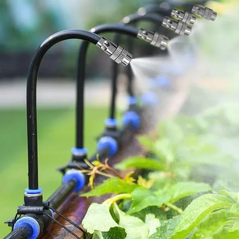 For Garden Plant Fogging Watering Irrigation New 20M-5M DIY Universal Sprayer Kit 360° Curved Garden Automatic Irrigation System