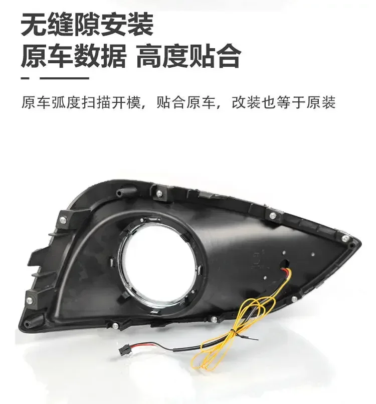DRL For Hyundai IX35 2010 2011 2012 Car Led Daytime Running Light Front Fog Lamp Modification Dynamic Turn Signal Accessories detail image 2