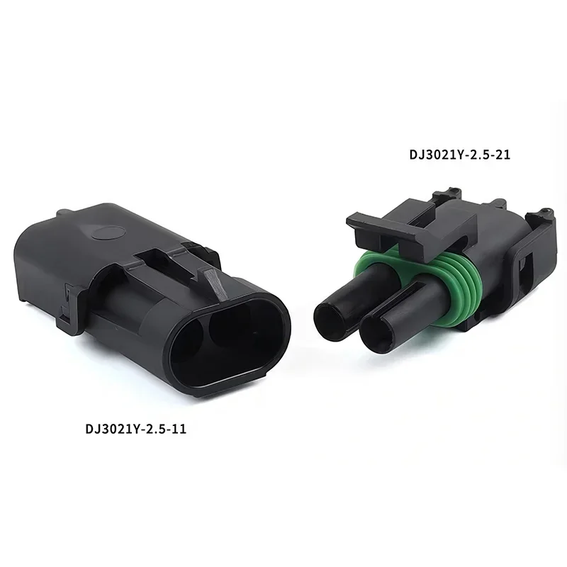 2-Pin DJ3021Y-2.5-11/21 Sealed Automotive Connector, Male, Female or Pair Set Options, Terminals & Wire Seals for Harness Repair