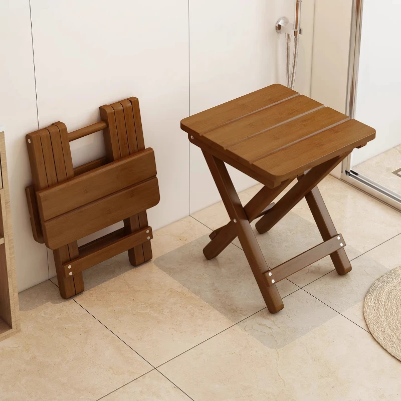 Foldable Small Stool for Home-Portable Bathroom Stool,Low Living Room Bench,Shoe Changing Stool for Entryway Folding Stool