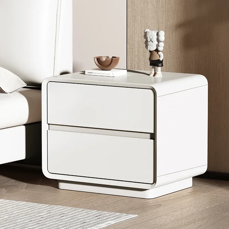 

Minimalist White Small Nightstands Modern Wood Trendy Nordic Nightstand Hotel Storage Italian Mesitas De Noche Bedroom Furniture