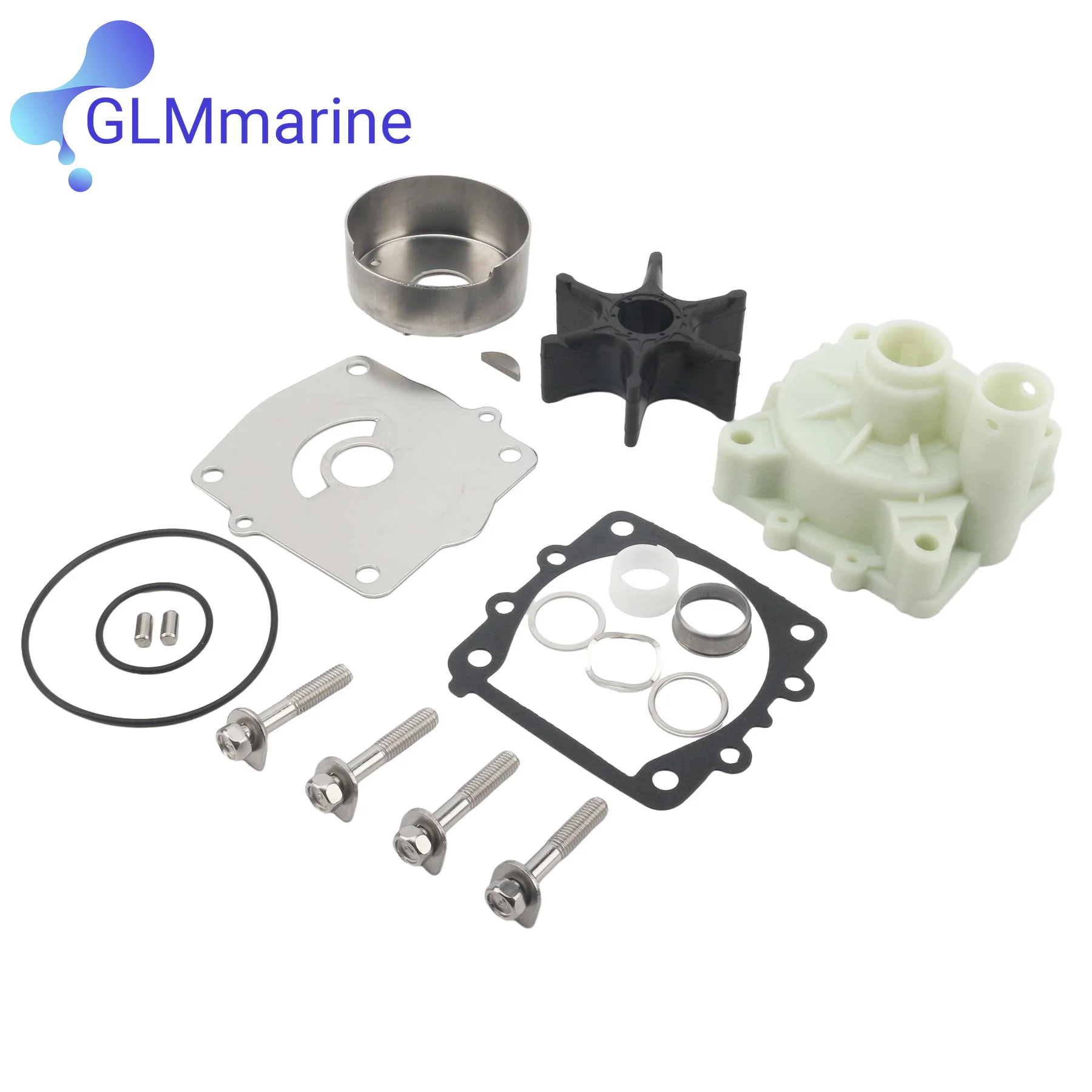 Kit de Reparación de Bomba de Agua Compatible con Motores Fuera de Borda Yamaha de 2/4 Tiempos de 150 a 300 HP, F150, F200, F225, 61A-W0078-A1, 61A-W0078-A2