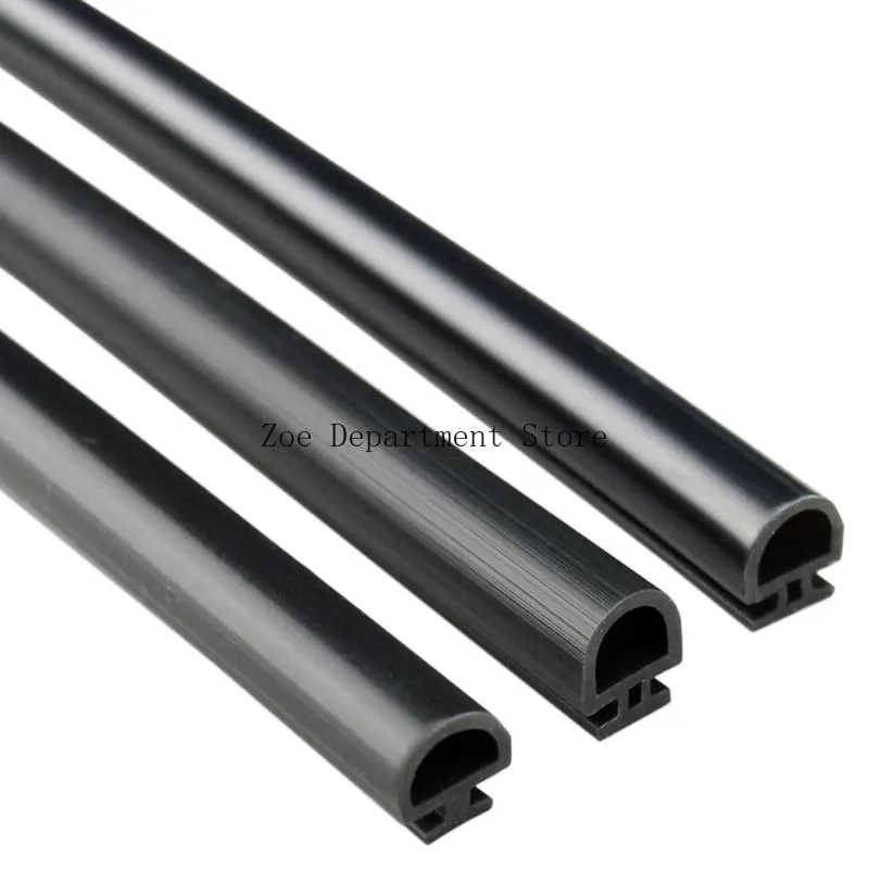 1/6M Silicone Rubber Sealing Strip Door Window Sound Insulating Strip Self-adhesive Tape 10x1/6/8/10/12/15mm Window Hardware