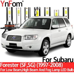 YnFom For Subaru Forester (SF,SG) 1997-2008 Special LED Headlight Bulbs Kit For Low Beam,High Beam,Fog Lamp,Car Accessories