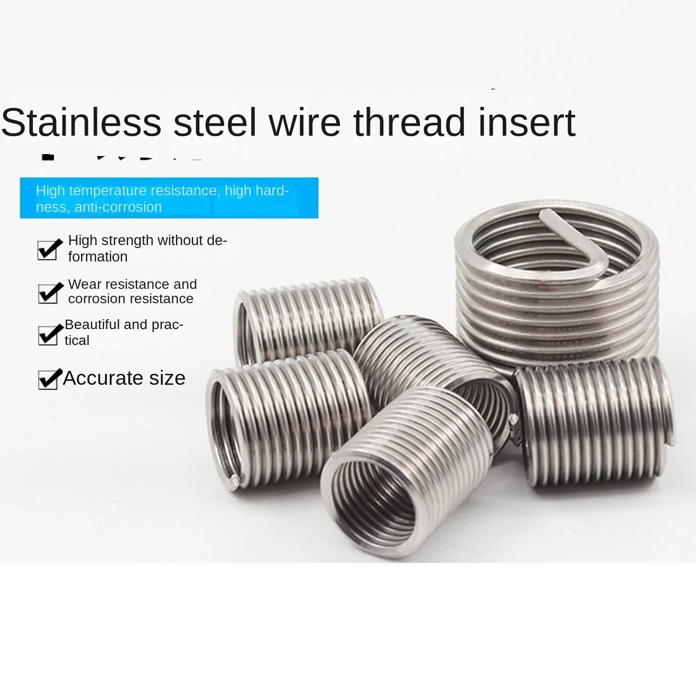 Stainless steel wire thread sleeve M2M3M5M6M8M10M20 M22 M36 AISI304