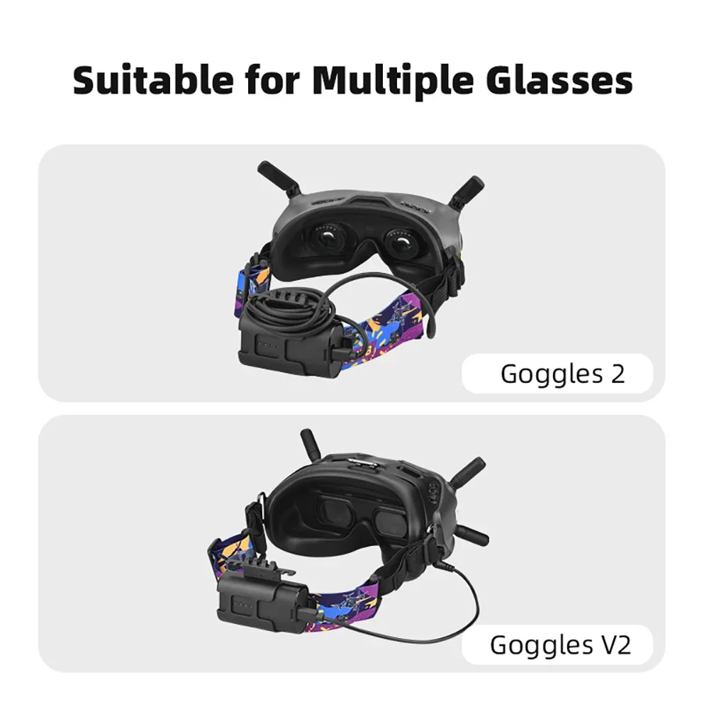 مشبك خلفي للبطارية لـ DJI Avata/FPV كومب نظارات 2/V2 حافظة بطاريات حامل نظارات الطيران ملحقات الإفراج السريع