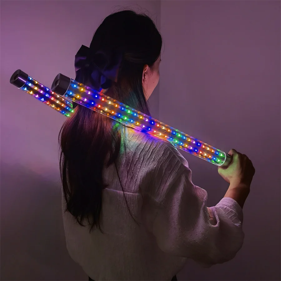 Multicolor Rechargeable 60CM LED sparkler light LED bottle stick Champagne VIP Service Glorifier LED Strobe Baton for bar Decor