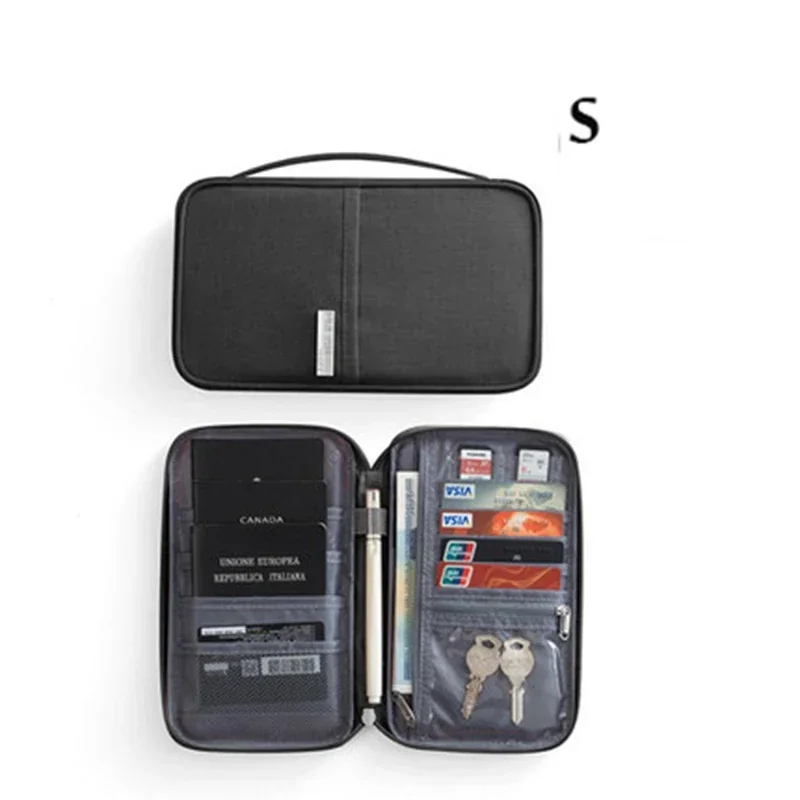 Vrouwen multifunctionele waterdichte reispaspoorthouder beschermhoes roze tassen familiedocument organisator reisaccessoires tas