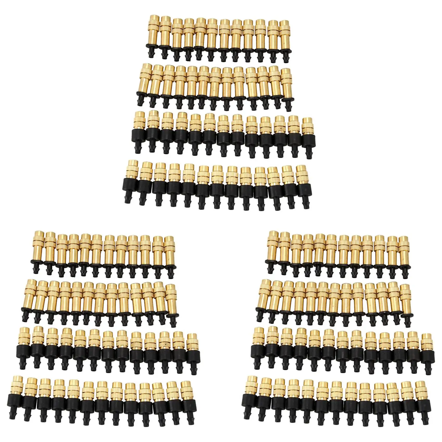 150PCS Adjustable Sprayer Brass Misting Nozzle Atomizing Sprinkler For Mini Drip Garden Watering Irrigation Spray-AT36